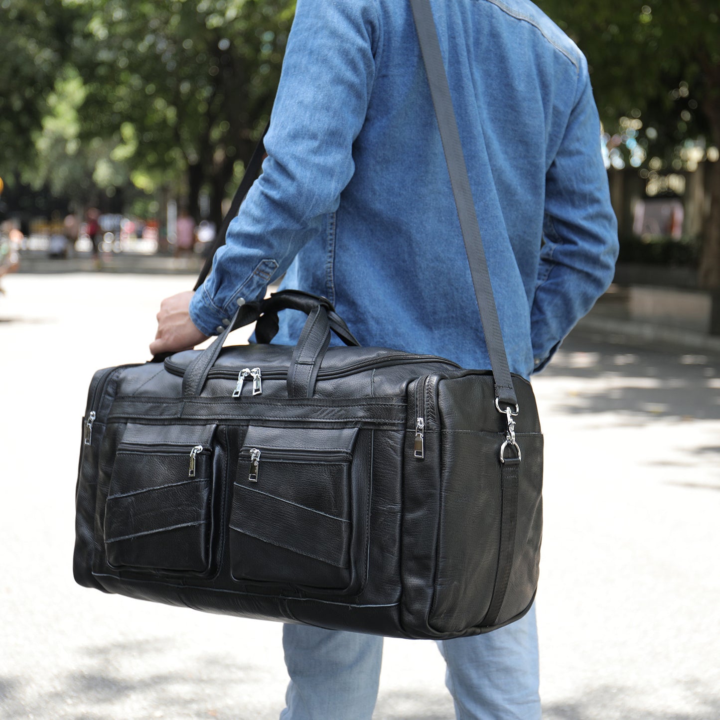 Men's Short-distance Travel Bag Large Capacity Fashion Trend Hand-held Luggage Bag