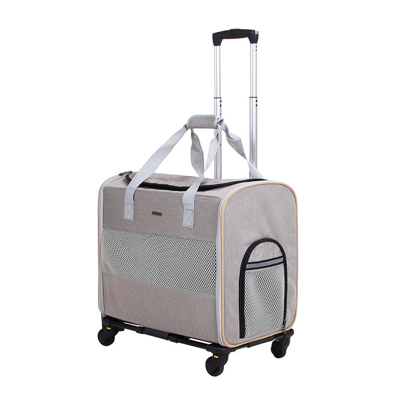 Pet Multi-functional Out Trolley Detachable Trolley Case Out Portable Foldable Pet Bag