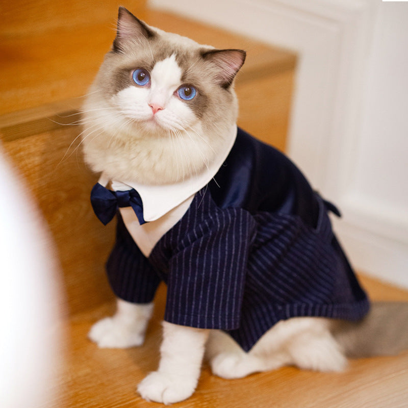 Dog Suit Dress Dog Gentleman Suit Pet Teddy Wedding Cat Clothes