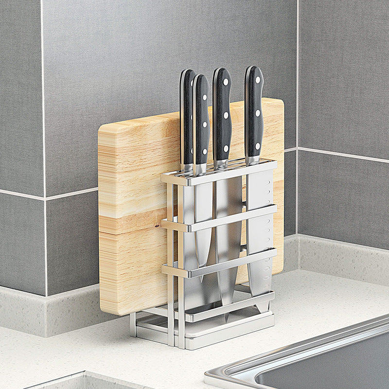 304 stainless steel knife holder chopping board holder