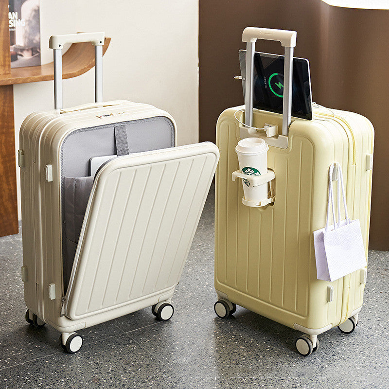 Multi-Function Front Open Cover Luggage