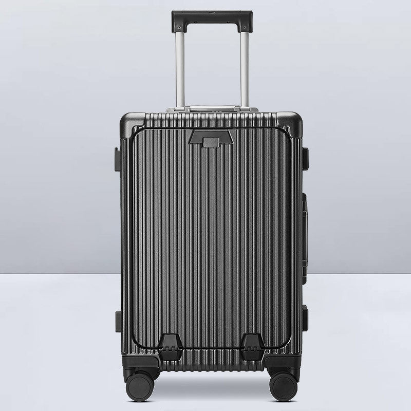 20-inch Multifunctional Front Fastening Aluminum Frame Password Luggage