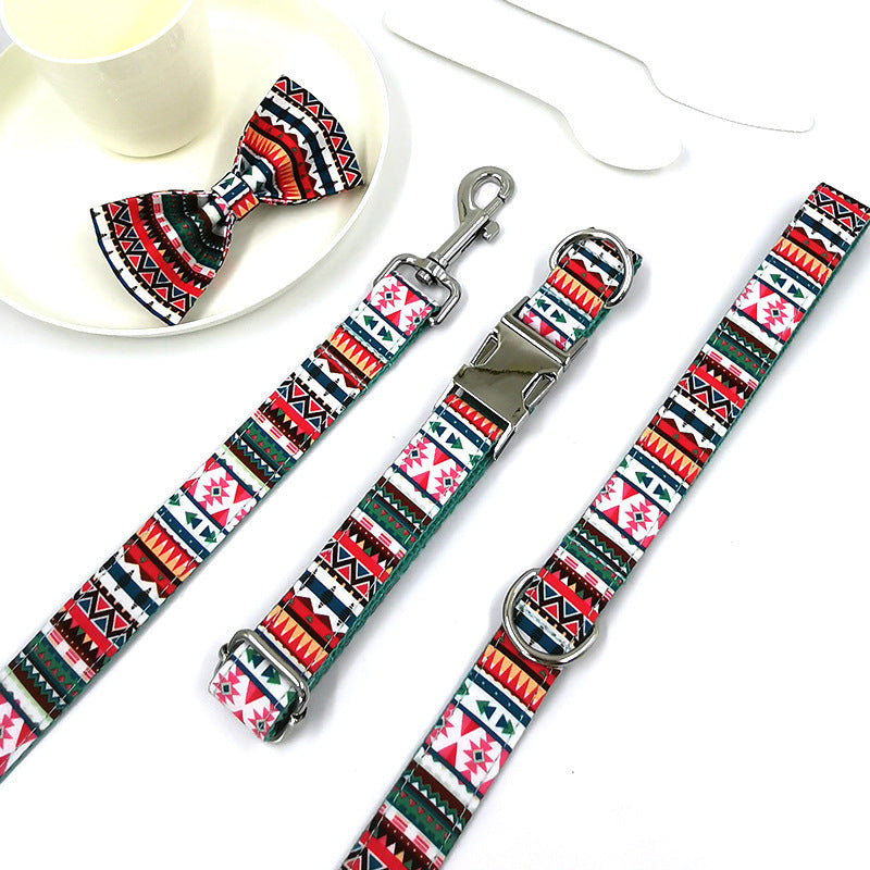 Custom Lettering Dog Collar Print Personality Suit