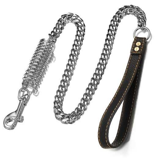 Dog spring traction rope stainless steel