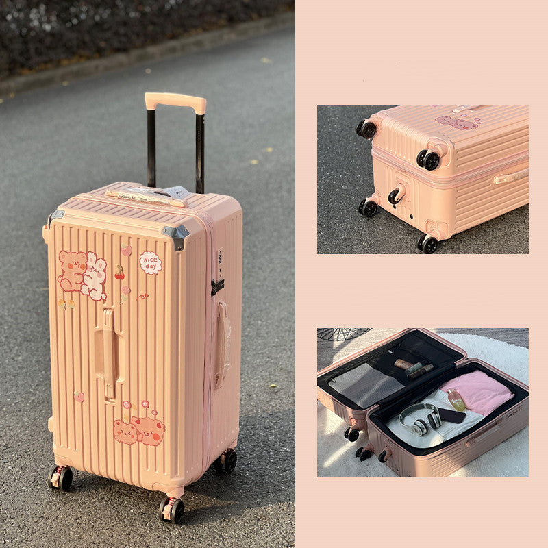 Large-capacity Trolley Case Shock-absorbing Brake Universal Wheel Password Suitcase