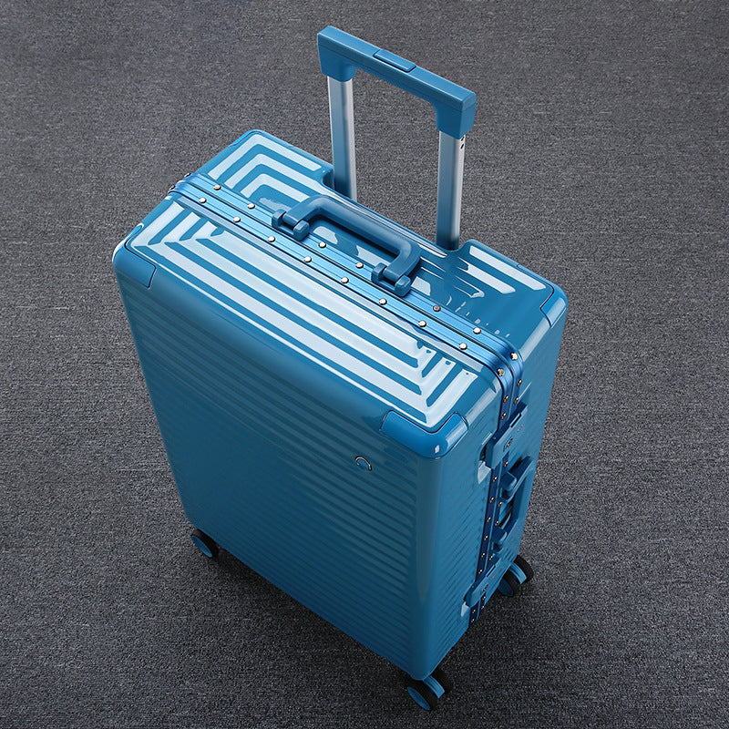 PC Bright Color Fashion Luggage 20 Aluminium Frame Luggage Universal Wheel Color Matching 24 High-end Suitcase