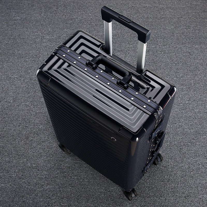 PC Bright Color Fashion Luggage 20 Aluminium Frame Luggage Universal Wheel Color Matching 24 High-end Suitcase