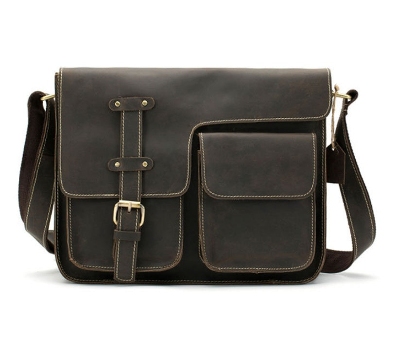 Leather Vintage Messenger Bag