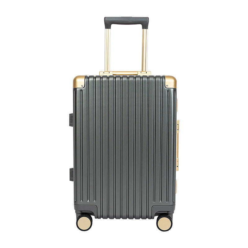 Universal Wheel Boarding Password Aluminum Frame Luggage