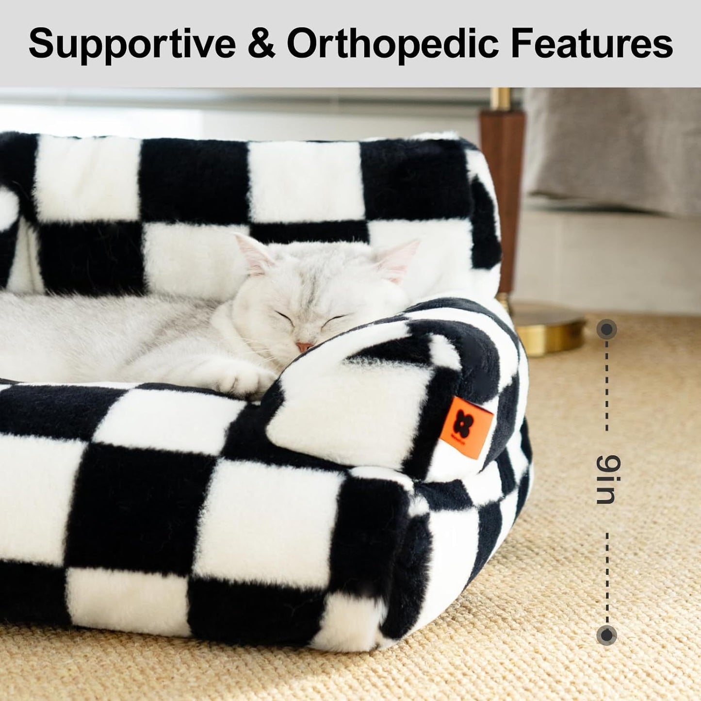 Fluffy Cat Couch  Washable Pet Couch Bed For Cats And Small Dogs Up To Non-Slip Dog Beds