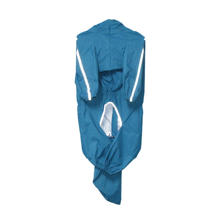 Pet Dog Raincoat With Cover Tail