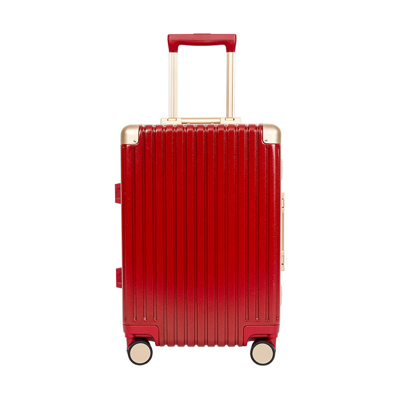 Universal Wheel Boarding Password Aluminum Frame Luggage