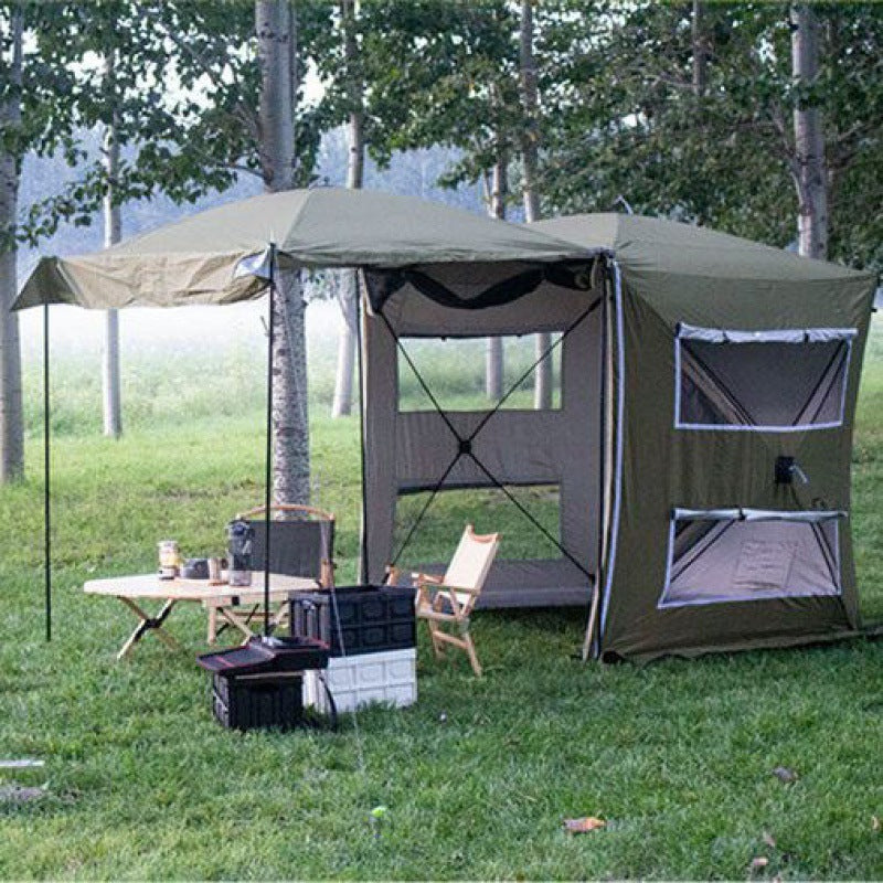 Self-driving Tour In Tents Beside The Car