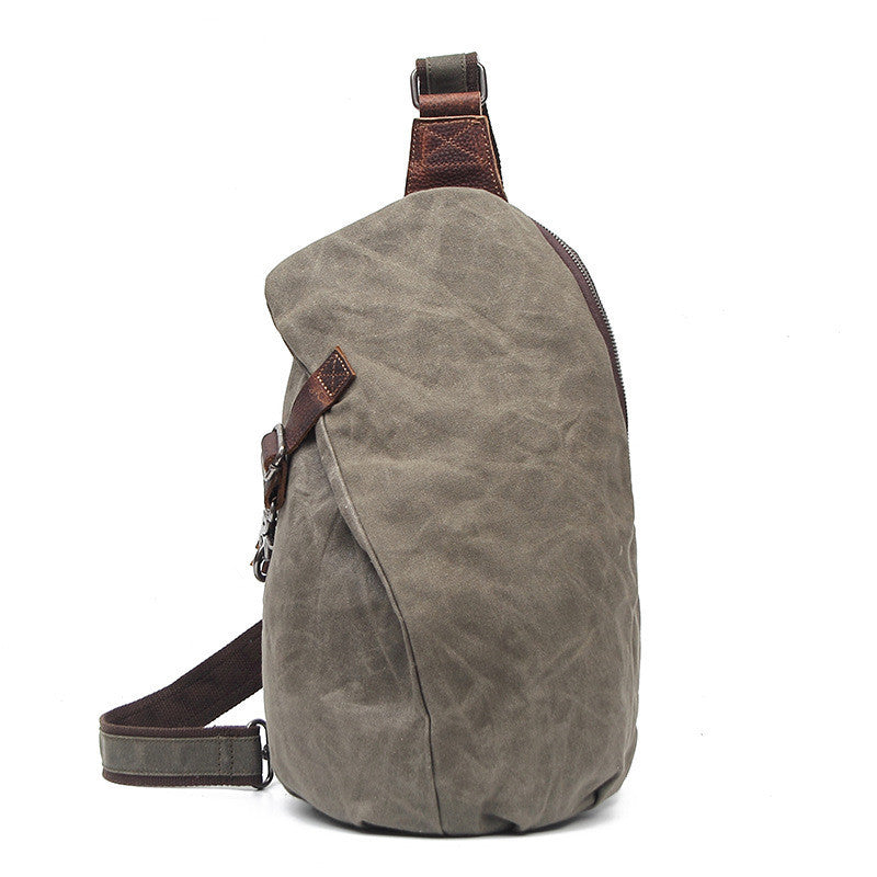 Retro Chest Bag Shoulder Bag Men Canvas Bag