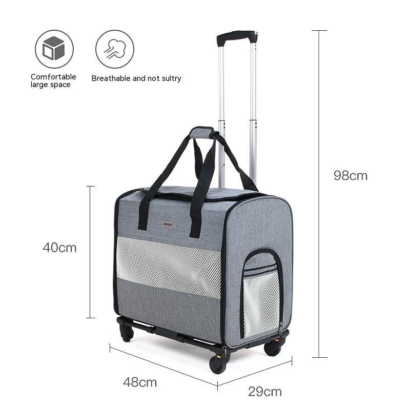 Pet Multi-functional Out Trolley Detachable Trolley Case Out Portable Foldable Pet Bag