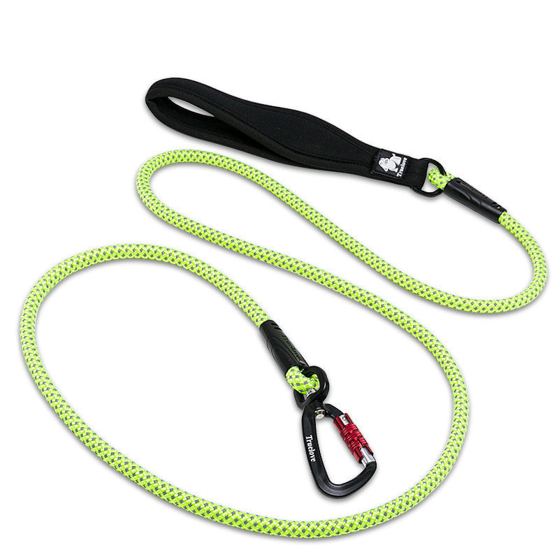 Big Dog Traction Rope Dog Leash Reflective Dog Walking Rope Round Rope Climbing Buckle