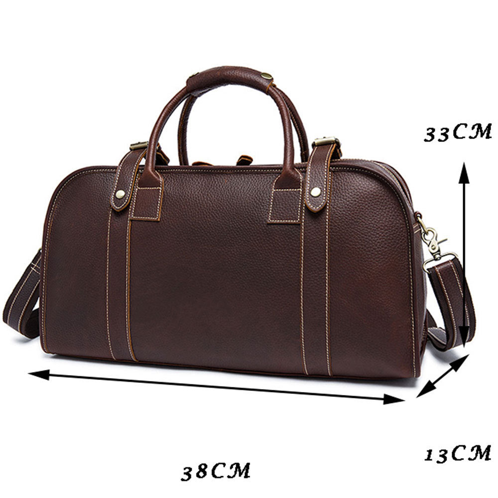 Leather Handmade Large-capacity Short-distance Travel Bag