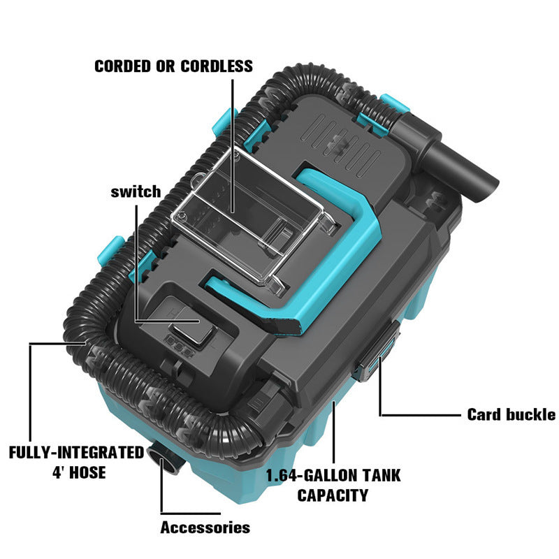 Brushless High-power Lithium Rechargeable Wet And Dry Car Household Vacuum Cleaner