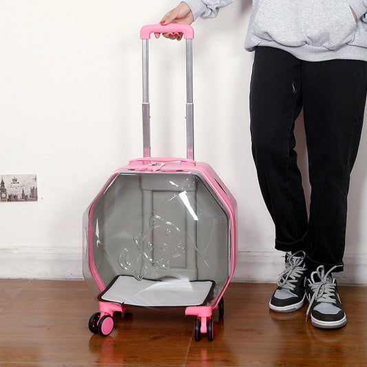 Bag Pet Trolley Box Cat Go Out Portable