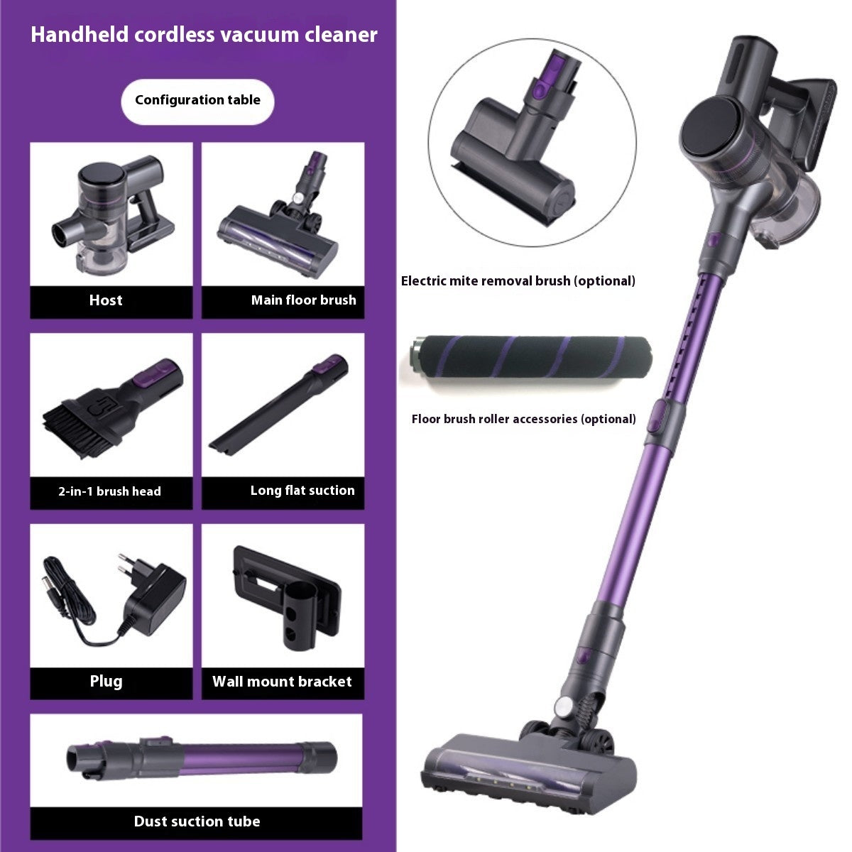 Vacuum Cleaner Handheld Strong High-power Desktop