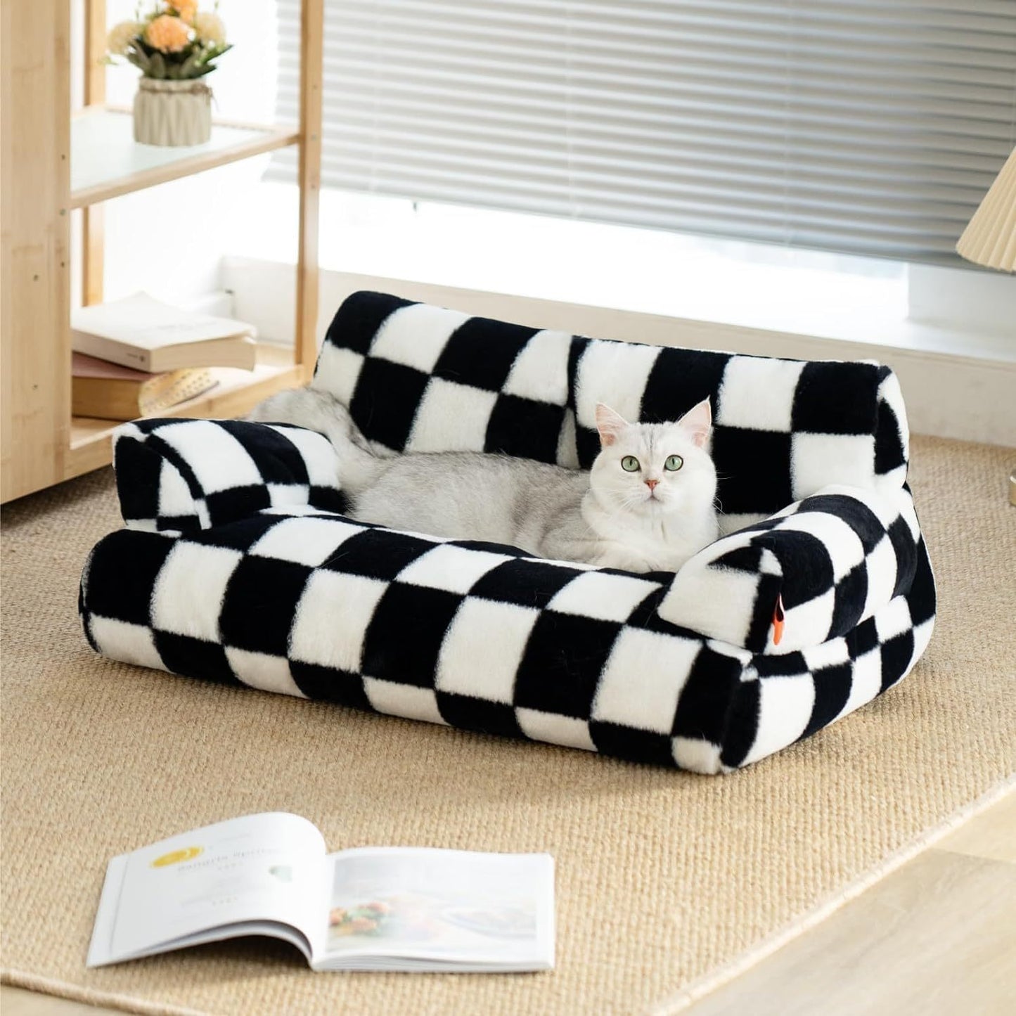 Fluffy Cat Couch  Washable Pet Couch Bed For Cats And Small Dogs Up To Non-Slip Dog Beds